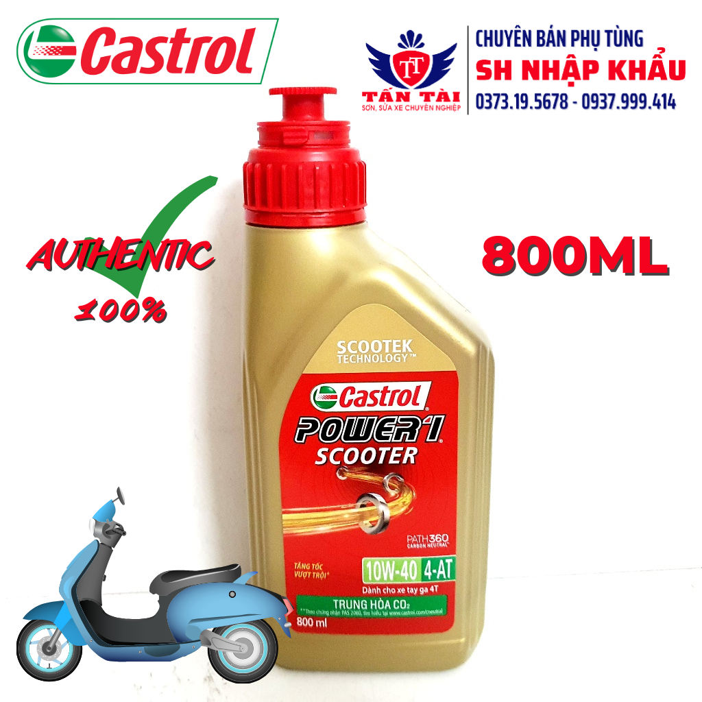 Nhớt Castrol Power 1 Scooter 0.8L